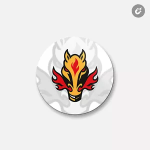 Calgary Flames NHL | Imán decorativo redondo de 4"" x 4"" - Imagen 1 de 2