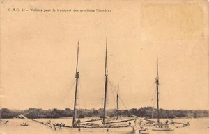 Gambia - Segelschiffe zum Transport von Erdnüssen - Voiliers pour le transport des - Bild 1 von 2