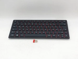 DEUTSCHES LAYOUT Cherry KW 9200 Mini Funk Tastatur + USB Empfänger QWERTZ - Bild 1 von 23