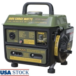 1000W Portable 2-Cycle Generator Recoil Start Outdoor Camping Power Quiet 62dB - Picture 1 of 9