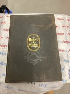 HARPER'S WEEKLY VOL.31 1887 LEATHER BOUND BOOK. 966 Pgs Entire Year Remington - Picture 1 of 21