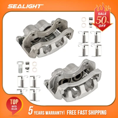 2x Pinzas de freno delanteras izquierda y derecha con soporte para Jeep WJ Grand Cherokee 99-04 Foto 1 de 4