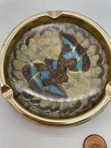 Vintage Trinket Dish Butterfly Moth