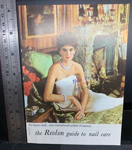 Vintage Revlon guide to nail care booklet c. 1962, beauty, makeup, fashion - Picture 1 of 4