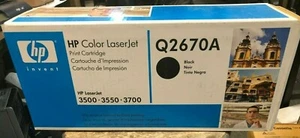 Cartucho de tóner genuino HP Q2670A negro 3500 3700 NUEVO - Imagen 1 de 2