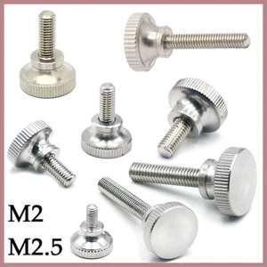 Stainless Steel Knurled Thumb Screws Step Hand Grip Knob Bolt Thumbscrew M2 M2.5 - Picture 1 of 19