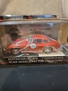 Bang 1:43 Scale Mercedes 300 SL Gullwing Mille Migla 89 Limited Edition Red NIB - Bild 1 von 9