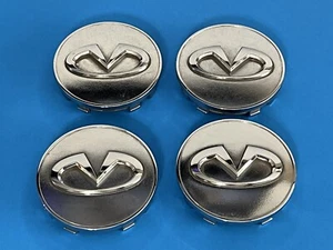 INFINITI FX37 FX50 M37 M56 Q60 Q70 63MM CENTER CAPS GENUINE FACTORY OEM SET OF 4 - Picture 1 of 9