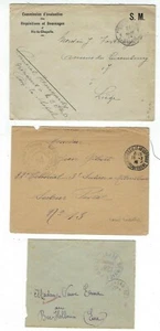 Three Military ca. WWI Envelopes, Belgium, France  - Picture 1 of 5