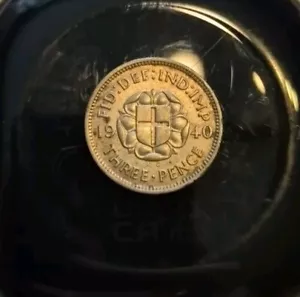 1940 Three Pence Coin George VI - Picture 1 of 2