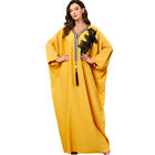 African Muslim Oversize Kaftan Maxi Dress Women Dubai Abaya Batwing Robe Caftan