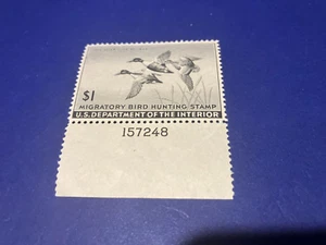 # RW12 1945 $1.00 Duck Stamp Mint Plate # Single VF OG NH - Picture 1 of 2