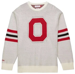 NWT Mitchell & Ness Ohio State Buckeyes Retro Sweater L MSRP $125 - Picture 1 of 4