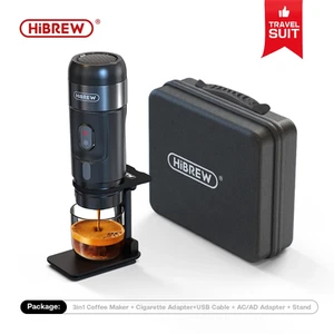 Portable Coffee Machine Car Home 12V Espresso Maker Fits Nespresso Pod Powder - Picture 1 of 8