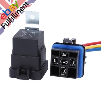 SPDT 5-Pin 12V 40A Automotive Waterproof Relay Part For Boat Auto Replacement - Image 1 of 4