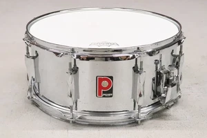 Premier 6.5x14" Chrome Over Steel Snare Drum Vintage 1980's - Picture 1 of 14