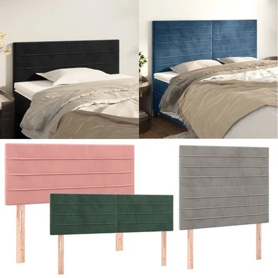 Kopfteile Samt Bettkopfteil Betthaupt Bett Bettgestell Bettzubehör Schlafzimmer - Bild 1 von 4