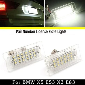 Alluring Clear Lens LED License Plate Lights for E53 X3 E83 Pack of 2 - Picture 1 of 11