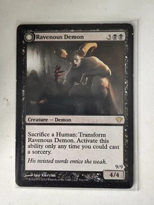 MTG - Ravenous Demon/Archdemon of Greed - Dark Ascension - 071/158 - Rare - Picture 1 of 2