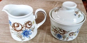 Porzellan-Set aus Milchkännchen und Zuckerdose - Bild 1 von 5