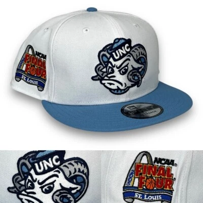 Gorra N Carolina Tar Heels 950 ajustable Snapback New Era - blanca - azul cielo - nueva con etiquetas Foto 1 de 4