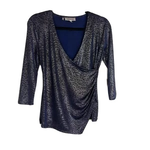 Jennifer Lopez Women's Blue Crush Top Blouse Size XS x-small NWT - Picture 1 of 9