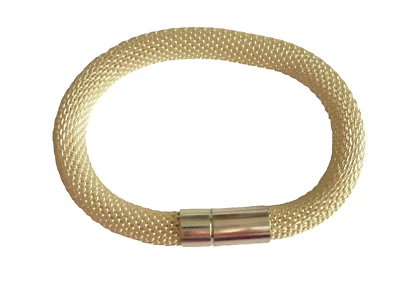 breites Magnet Armband silber Gaze 21 cm klasse ModeSchmuck NEU + TOP - Bild 1 von 2