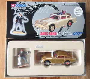 Corgi 04201 James Bond 007 GOLD Aston Martin DB5 & Oddjob Figure Set 1997 1:36 - Picture 1 of 2