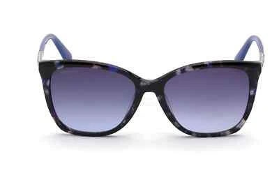 Gafas de sol Swarovski SK310 55W azul Habana ojo de gato marco de plástico 55-16-140 310 Foto 1 de 4