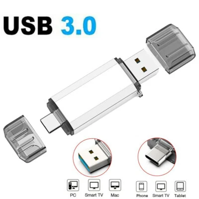 2 in 1 Type-C 32GB OTG Flash Pen Drive USB3.0 Memory Stick for Android Phone PC - Image 1 of 4
