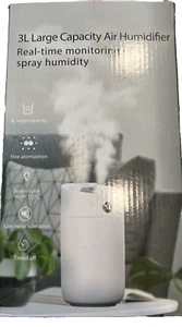 Humidifier 3L Large Low Noise 7 Color Night Light Timed Off Fine Atomization - Picture 1 of 7