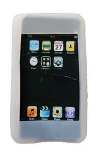 White Silicone Skin Gel Case for the Apple iPod Touch 1st Generation / 1G - Picture 1 of 3