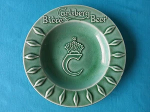 Vintage Carlsberg Beer Advertising Ashtray Eslau Pottery Denmark - Picture 1 of 6