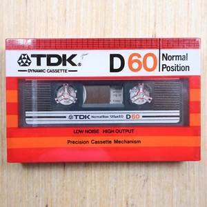Vintage TDK D60 (1982) Type I Blank Cassette Normal Position - Picture 1 of 2