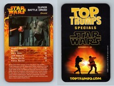 Super Battle Droid - Star Wars Episodes I-III 2005 Top Trumps Specials Card