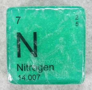 ELEMENTO DE LA TABLA PERIÓDICA "N" NITRÓGENO NOVEDAD JABÓN DE BAÑO DE MANOS-4 oz ¡SIMPLEMENTE BURBUJEANTE NUEVO! - Imagen 1 de 6