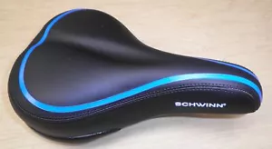 SCHWINN BLACK/BLUE RUBBER SUSPENSION COMFORT SEAT/SADDLE BIKE PART 188-2 - Picture 1 of 5