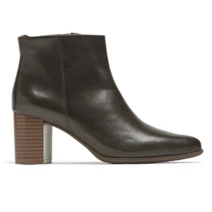 Marrón Oscuro UK 6 Rockport Mujer Camdyn Botín Tacón Comodidad En EU 39.5 US 8.5 - Imagen 1 de 6