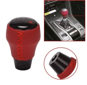 Type R 6 Speed Red Leather Gear Knob for Honda Civic FD2 EK9 EG6 GK5 GD3 GK9 DC5 - Picture 1 of 6