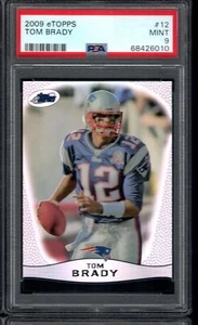 TOM BRADY 2009 eTopps #12 Graded PSA 9 MINT New England Patriots RARE LOW POP - Picture 1 of 1