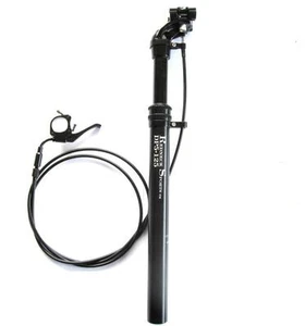 REMOTE CABLE ADJUSTABLE DROPPER SEAT POST 5 HEIGHTS ! 125mm TRAVEL - Picture 1 of 10