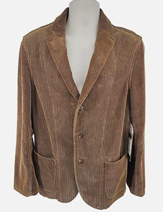 Ralph Lauren Polo Jeans Co. Corduroy Blazer Jacket NEW Aran Isle Cognac Sz M - Picture 1 of 13