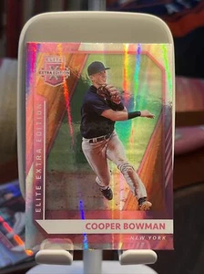 Cooper Bowman - 2021 Panini Elite Extra Edition Rookie #122 STATUS PINK FOIL - Picture 1 of 2
