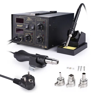 Digital 852D + Soldador digital Yihua estación de soldadura 2 en 1 aire caliente puntas de soldadura SMD - Imagen 1 de 11