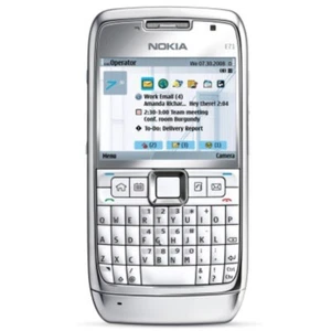 Téléphone Mobile Vintage Nokia E71 - Blanc Acier comme neuf et débloqué - Photo 1/2