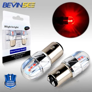 2X 1157 BAY15D 2357 Bombillas LED rojas Freno trasero Señal de giro Aparcamiento Luz de marca lateral - Imagen 1 de 10