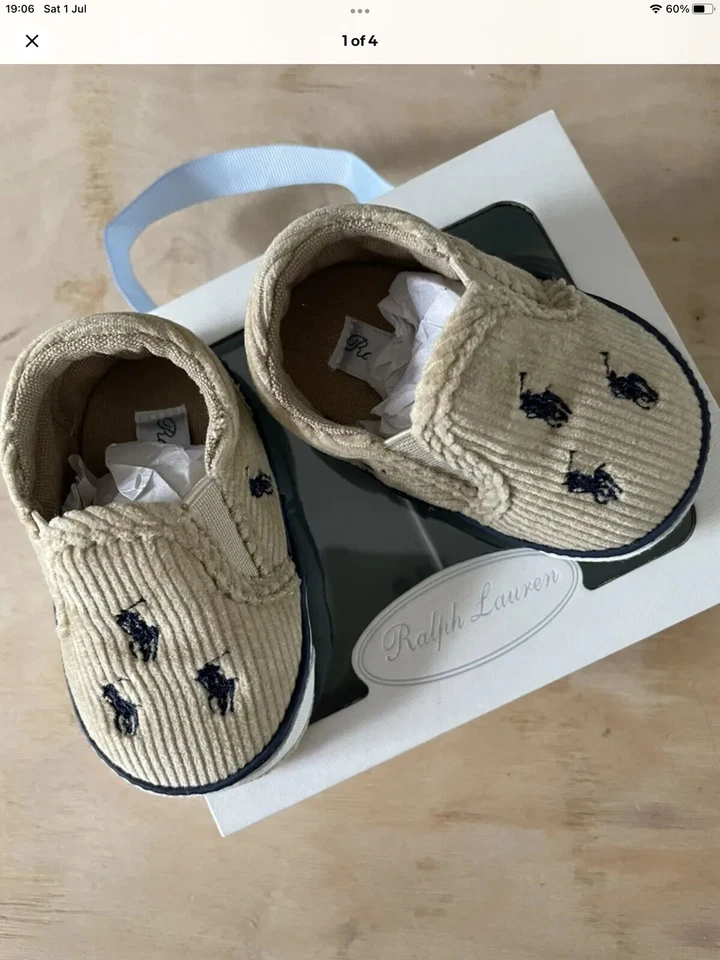 Zapatos Polo Ralph Lauren para niños pequeños Reino Unido 0,5 10,5 cm  Foto 1 de 4