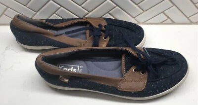 Keds Champion Women's Size 7 Boat Shoes Blue & Brown Low Top Walking Sneakers - Image 1 of 4