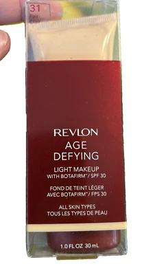 Revlon Age Defying Light Makeup Foundation #31 Fair SPF 30 Moisturizing 1.0 oz - Image 1 of 4