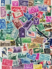 LOT OF 100 VINTAGE ALL DIFFERENT MINT U.S. POSTAGE STAMPS--ALL MINT NEVER HINGED
